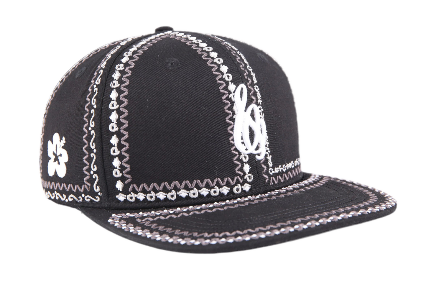 La Casquette à Fleurs Noire